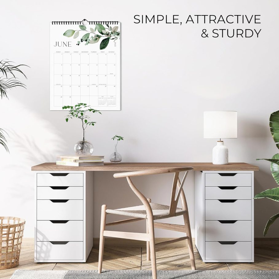 Aesthetic 2025-2026 Wall Calendar - Runs from January 2025 Until July 2026 - The Perfect Modern Greenery Calendar Planner for Easy Organizing - Image 3